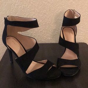 Black Suede Stilettos